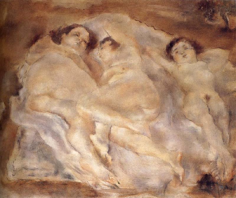Jules Pascin Three nude lade of lie oil painting image